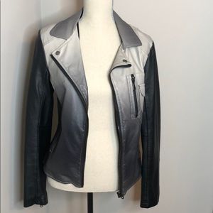 Faux Leather Moto Jacket - M